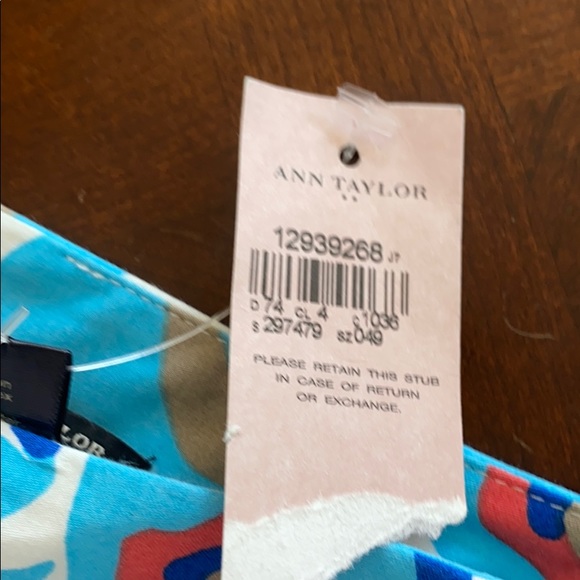 Ann Taylor NWT 4P print Mini skirt - Picture 4 of 5